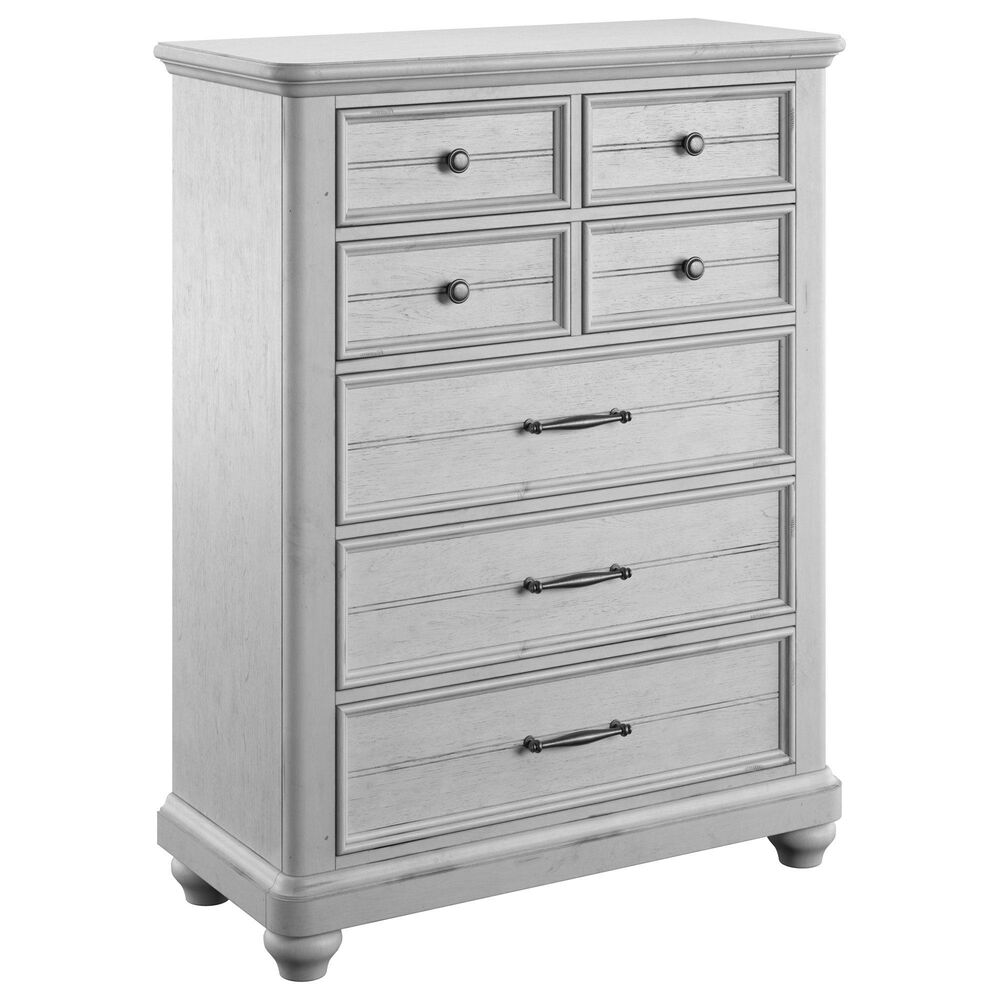 Emerald Home Furnishings New Haven 7-Drawer Chest in Oyster Shell, , large