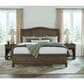 Riva Ridge Oxford Queen Sleigh Bed in Cocoa with USB Ports, , large
