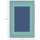 Oriental Weavers Meridian Navy and Green 8"6" x 13" Indoor/Outdoor Area Rug, , large