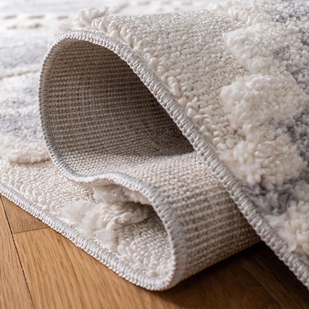 Safavieh Marrakesh MRK530 2&#39;2&quot; x 10&#39; Ivory and Grey Runner, , large
