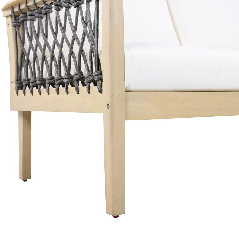 HOMLUX 2-Piece Outdoor Conversation Set with Cushions in Cream and Dark Gray, , large