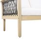 HOMLUX 2-Piece Outdoor Conversation Set with Cushions in Cream and Dark Gray, , large
