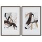 Uttermost Burgundy Interjection 39.5" x 26.5" Abstract Print in Gray, Black and Brown (Set of 2), , large