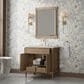 James Martin Kinnsden 36" Single Bathroom Vanity in Weathered Oak with 3 cm Siberian Silestone Top and Rectangular Sink, , large
