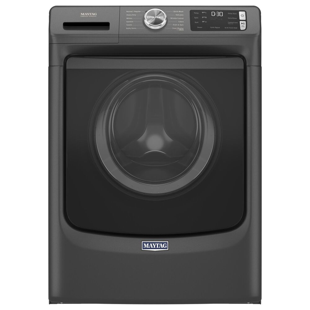 Maytag 4.8 Cu. Ft. Front Load Washer with Extra Power in Volcano Black, , large