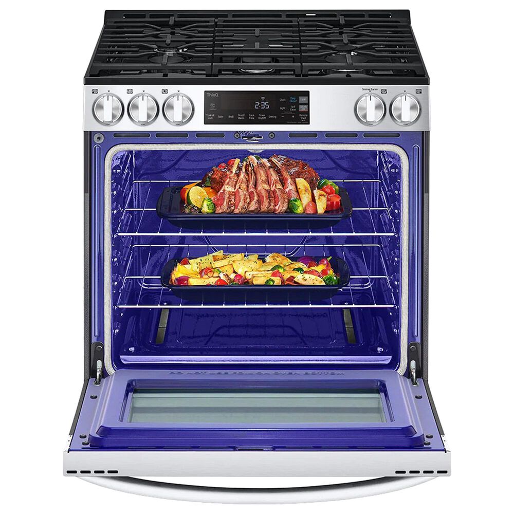 LG 5.8 Cu. Ft. Slide-in Gas Smart Range in Stainless Steel, , large