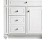 James Martin Vanities Bristol 36" Single Bathroom Vanity in Bright White with Single Hole 3 cm White Zeus Quartz Top and Rectangular Sink, , large