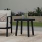 Linon Home Decor Holland Aluminum Side Table in Black, , large