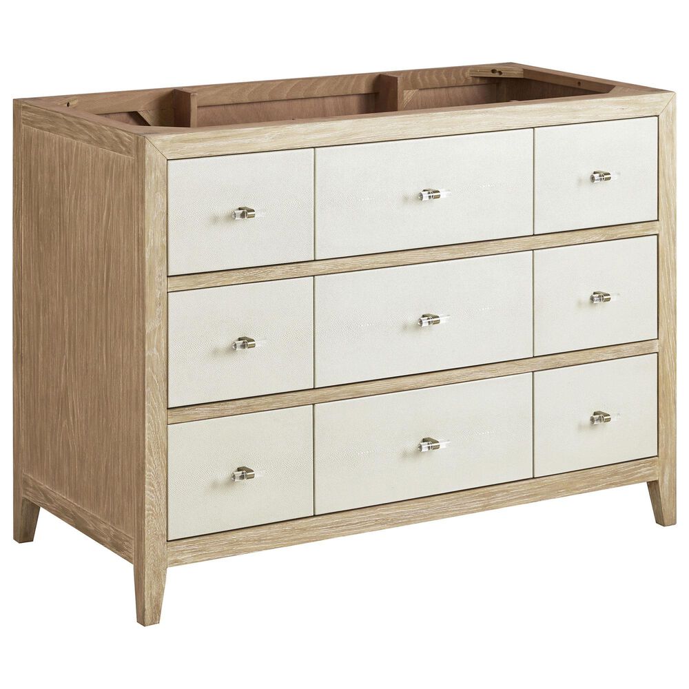 James Martin Vanities Celeste 48" Single Bathroom Vanity in Sunwashed Oak with 3 cm Parisien Bleu Quartz Top, Rectangular Sink and FreePower Wireless Charger, , large