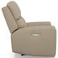 Flexsteel Jarvis Power Recliner with Headrest in Parchment, , large
