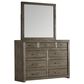 Riva Ridge Modern Loft 9 Drawer Chesser and Mirror in Greystone, , large