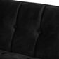 Baxton Studio Ambra Stationary Sofa in Black Velvet, , large