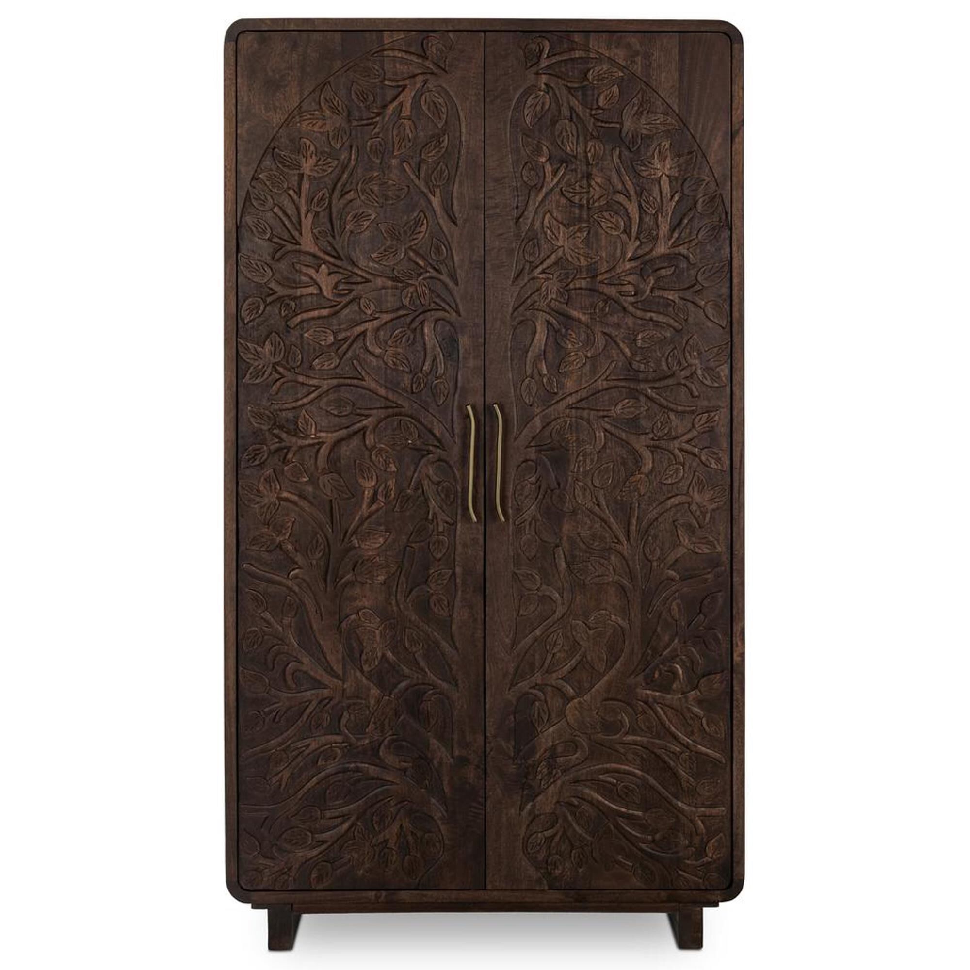 Classic Home Albero Tall Cabinet in Kona Brown