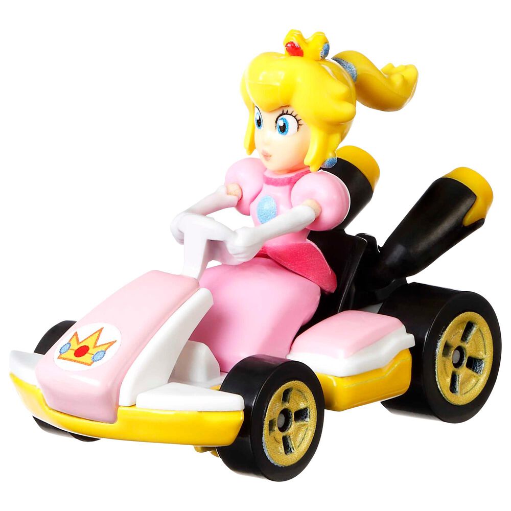 Hot Wheels Mario Kart Peach with Standard Kart Vehicle, , large