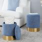 Lumisource Marla 2-Piece Nesting Ottoman Set in Blue, , large