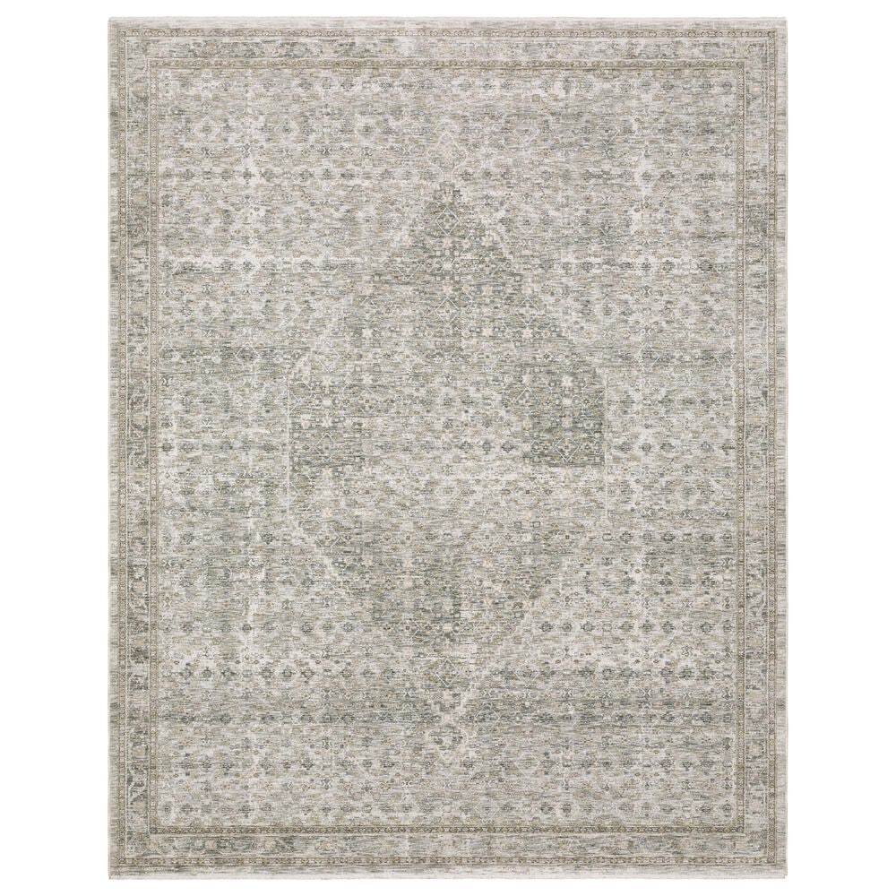 Oriental Weavers Avalon Grey and Beige 3"2" x 5" Area Rug, , large