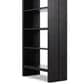 Four Hands Warby 5-Shelf Bookcase in Worn Black, , large