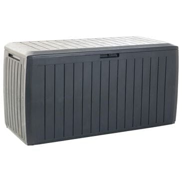 Alfresco Home Urban Board Home and Garden Storage Box with Wheels in Black, , large