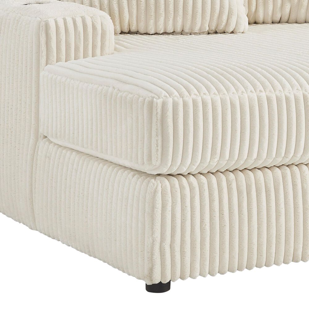 Ashley Lindyn Chaise in Ivory, , large