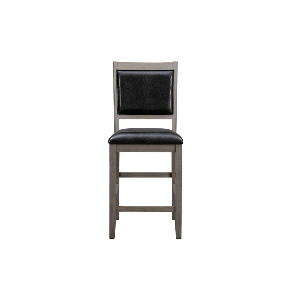 Abbyson Walker 5-Piece Square Counter Height Dining Set in Gray , , large