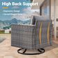 HOMLUX 7 Piece Outdoor Patio Set in Dark Gray, , large