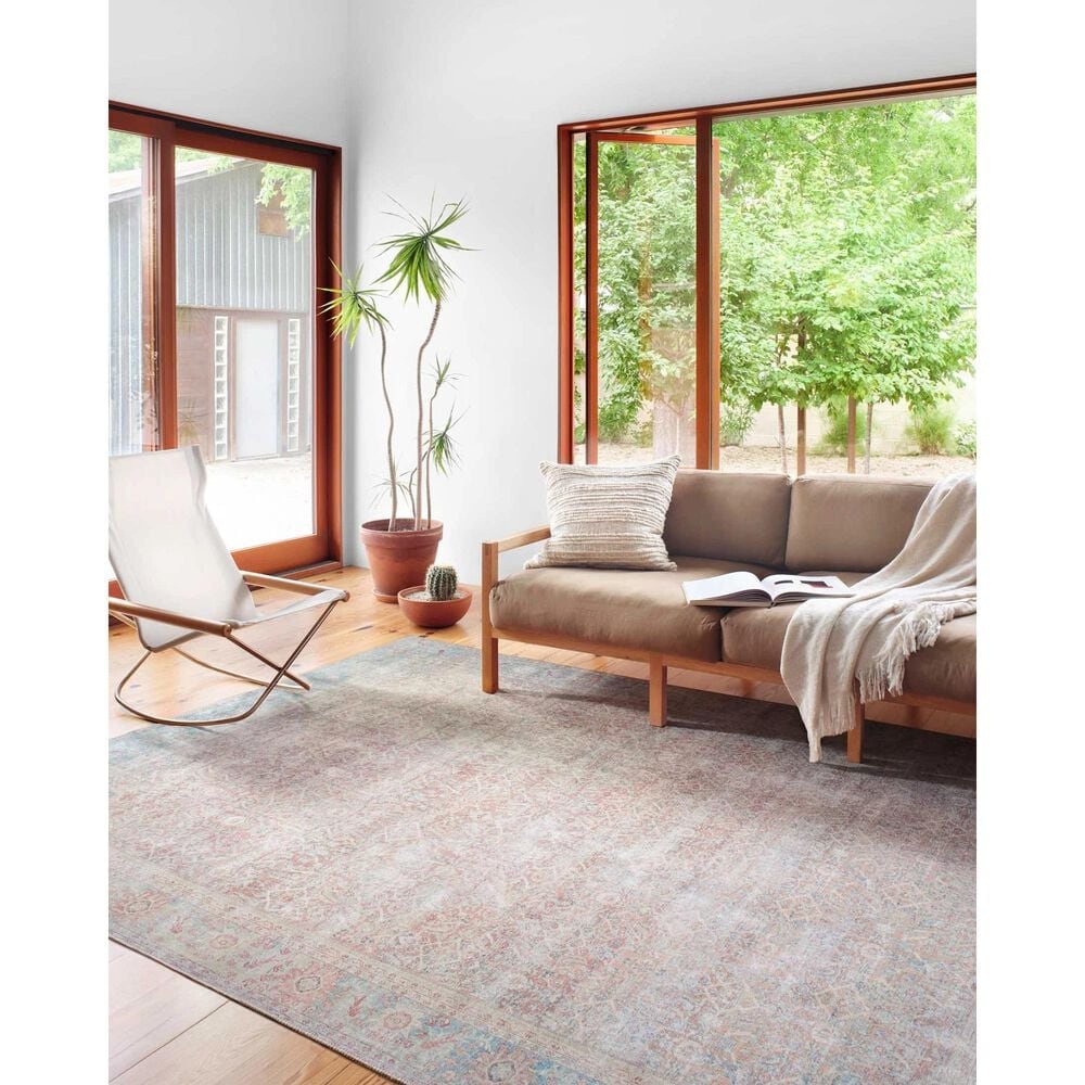 Loloi II Wynter WYN-04 8&#39;6&quot; x 11&#39;6&quot; Red/Teal Area Rug, , large