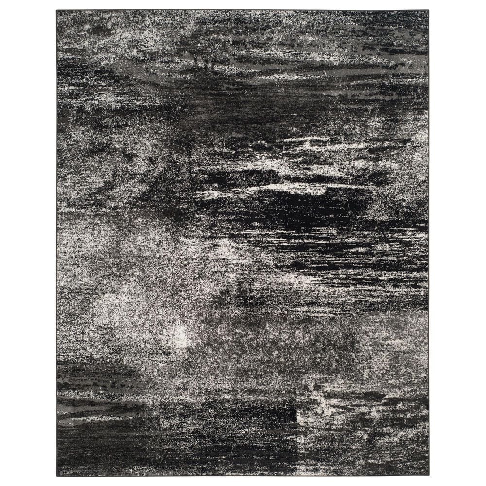 Safavieh Adirondack 8" x 10" Silver and Black Area Rug, , large