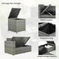 HOMLUX 6-Piece Outdoor Conversation Set with Storage Box in Beige, , large