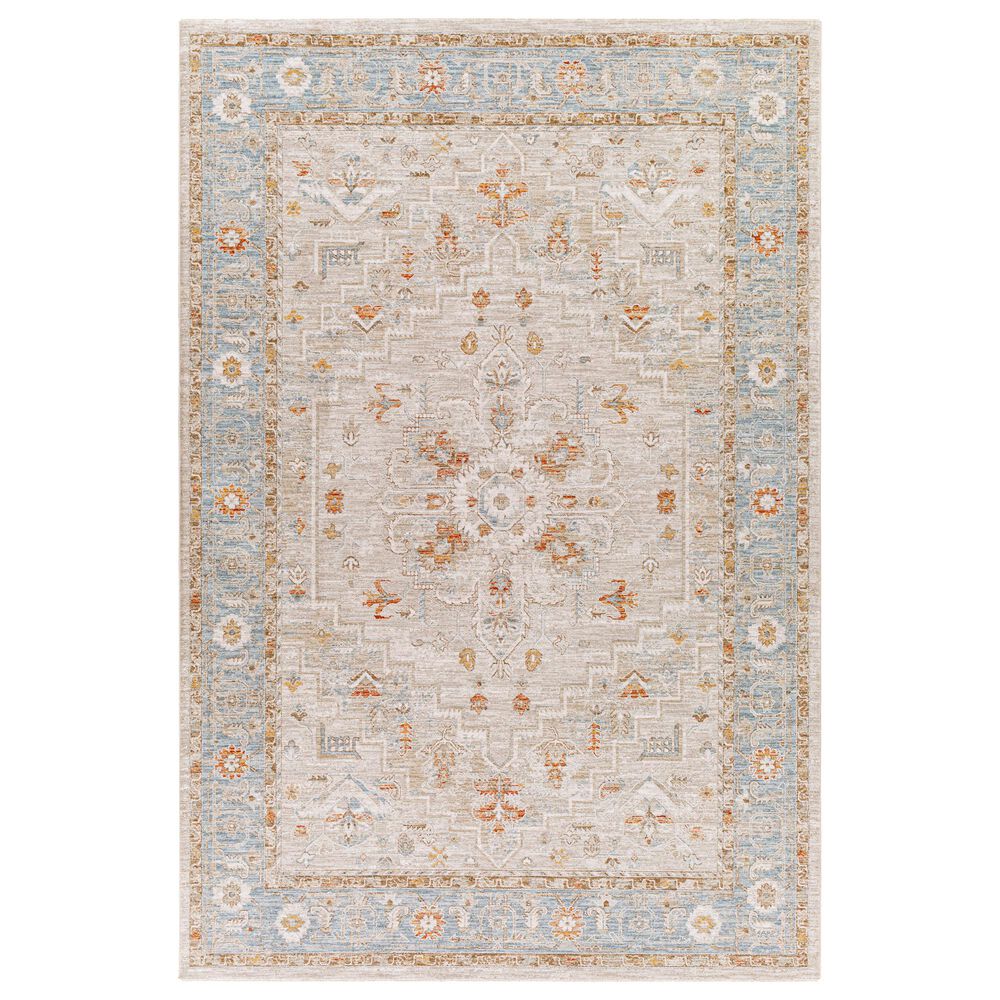 Surya Avant Garde AVT-2316 10" x 14" Orange, Blue and Beige Area Rug, , large