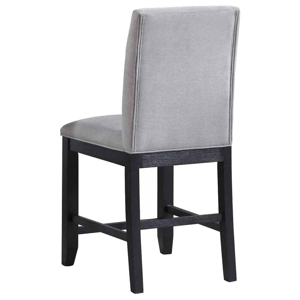 Steve Silver Yves 7-Piece Counter Dining Set in Rubbed Charcoal, , large