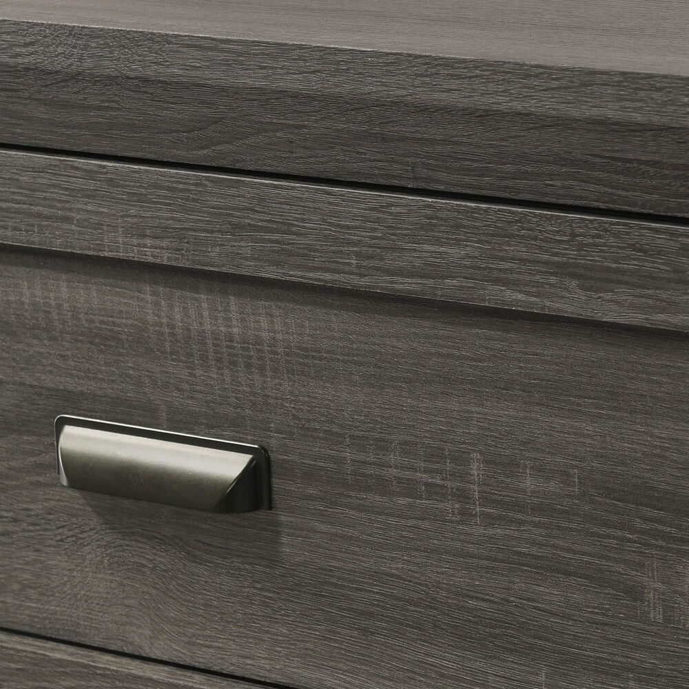 Crown Mark Valor 6-Drawer Dresser and Mirror in Grey, , large