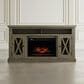 Waltham Telluride 60" TV Stand with Electric Fireplace in Driftwood, , large
