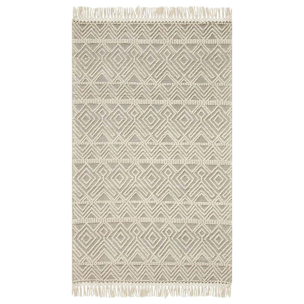 Loloi II Noelle 2"6" x 7"6" Ivory and Grey Runner, , large
