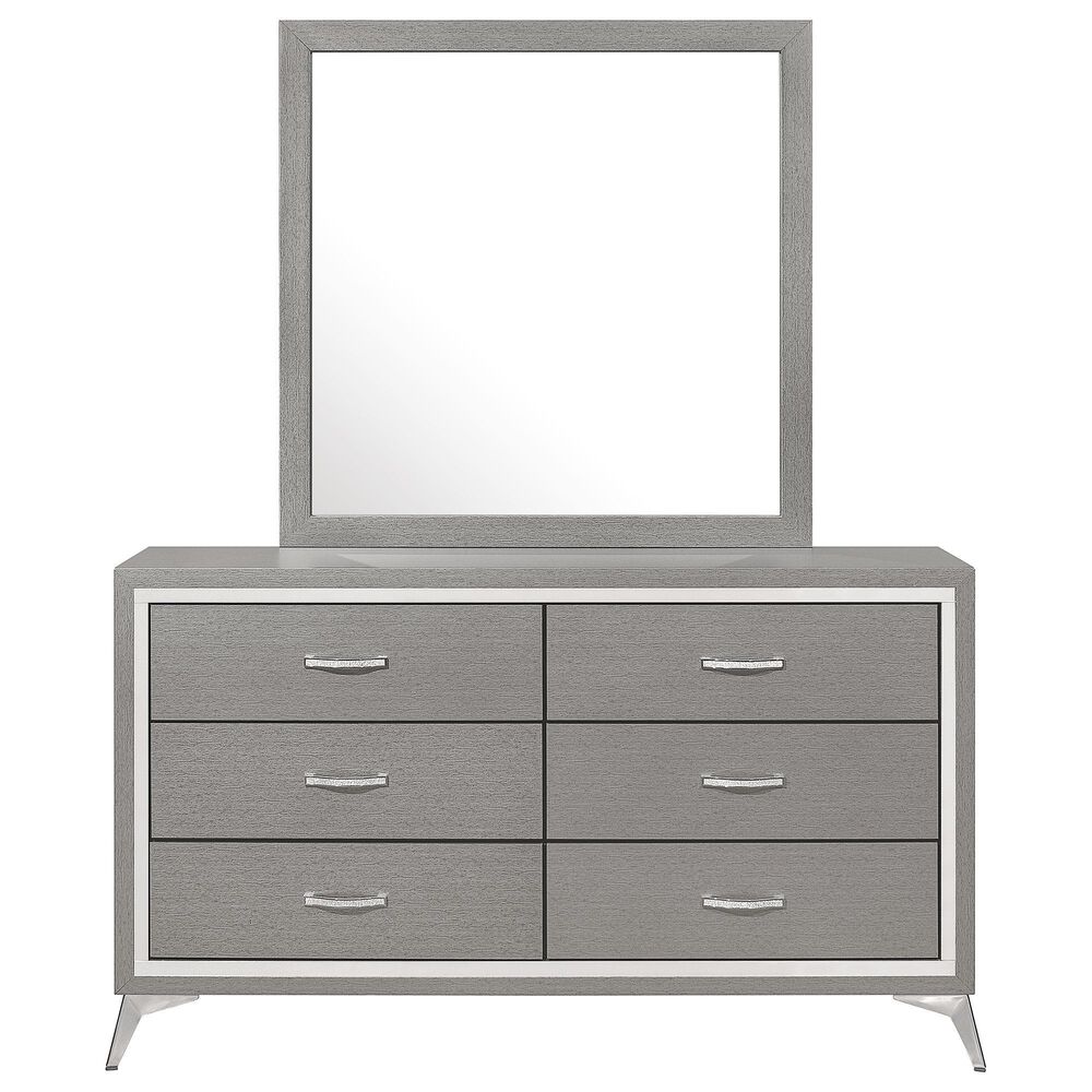 New Heritage Design Huxley 3-Piece King Bedroom Set in Gray, , large