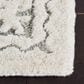 Safavieh Micro-Loop MLP275F 5" Square Gray and Ivory Area Rug, , large