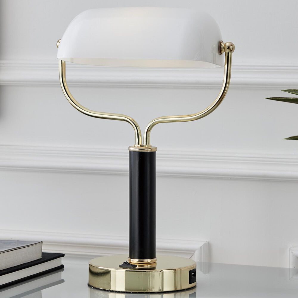 Lite Source Yanni Table Lamp in Gold and Black, , large