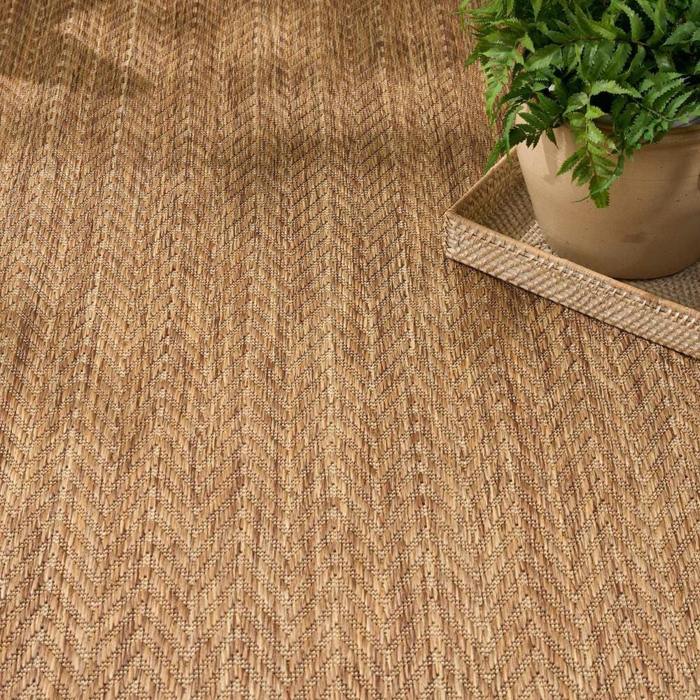Nourison Horizon HOZ02 Natural 8&#39; x 10&#39; Indoor/Outdoor Area Rug, , large