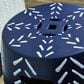 Ashley Genemore Ceramic Stool in Navy and White, , large
