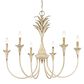 Golden Lighting Lillianne 6-Light Chandelier in Antique Ivory, , large