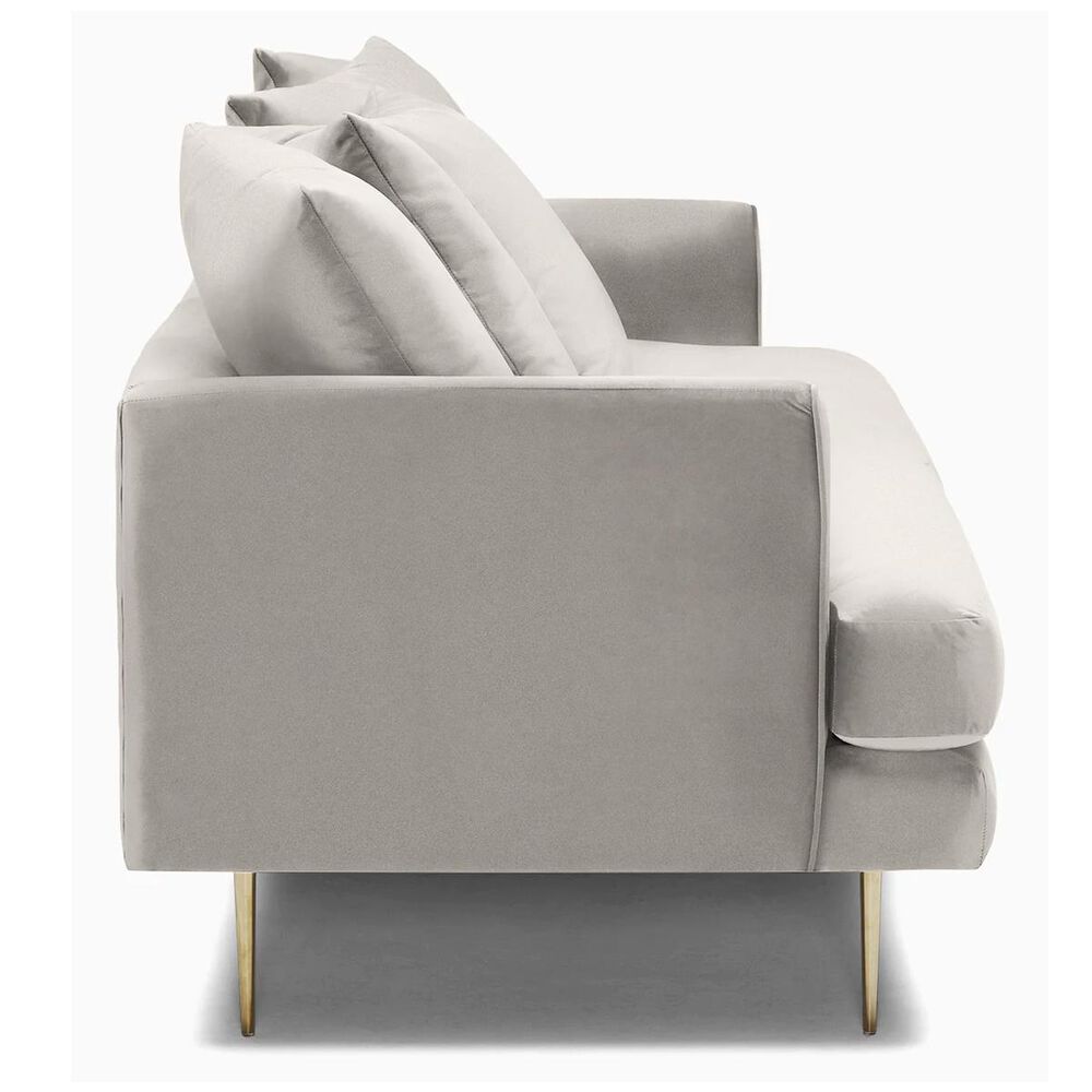 Joybird Aime Sofa in Tussah Snow Velvet and Gold, , large