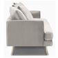 Joybird Aime Sofa in Tussah Snow Velvet and Gold, , large