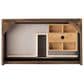 James Martin Vanities Mantova 31.5" Single Vanity in Mid-Century Walnut with 3 cm Glossy White Composite Stone Top and Rectangular Sink, , large