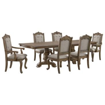 Mayberry Hill Madison Park 7 Piece Dining Set in Walnut, , large