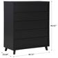 Ashley Danziar 5-Drawer Chest in Matte Black, , large