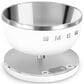 SMEG Collezione Kitchen Scale in White and Polished Chrome, , large