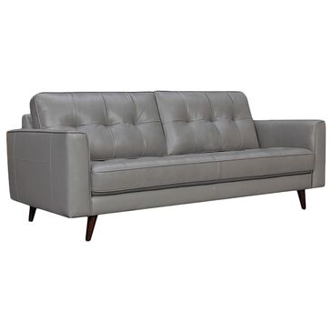 Blue River Deason Leather 2-Cushion Sofa in Gray, , large