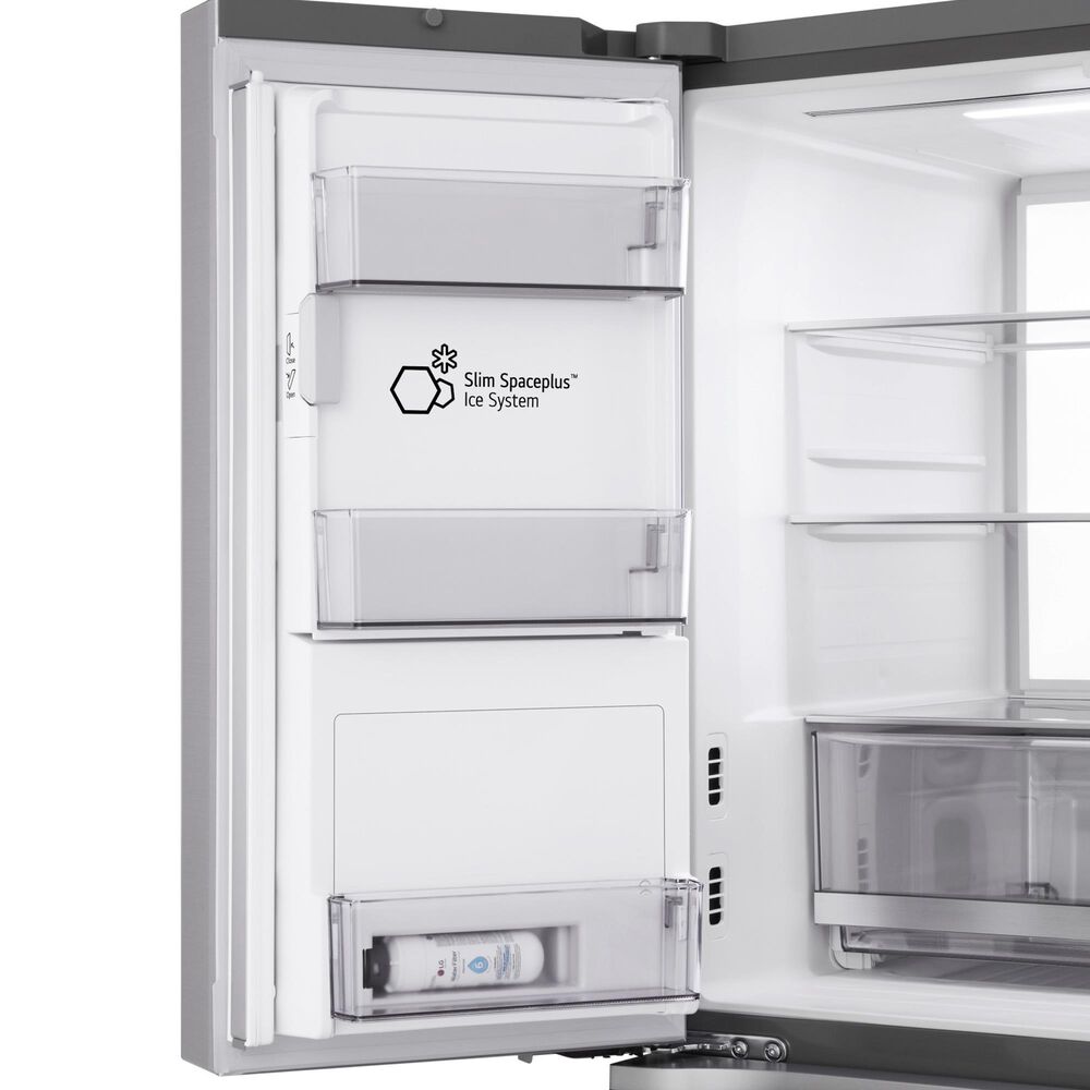 LG 28.6 Cu. Ft 4-Door French Door Refrigerator with Mirror Instaview in PrintProof Stainless Steel, , large