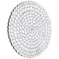 Maple and Jade 47" x 47" Round Plate Carved Radial Home Wall Decor in Silver, , large