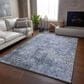 Dalyn Rug Company Bresca 10" x 14" Blue Indoor/Outdoor Area Rug, , large