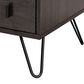 Baxton Studio Glover 2-Drawer Nightstand in Dark Brown and Black, , large